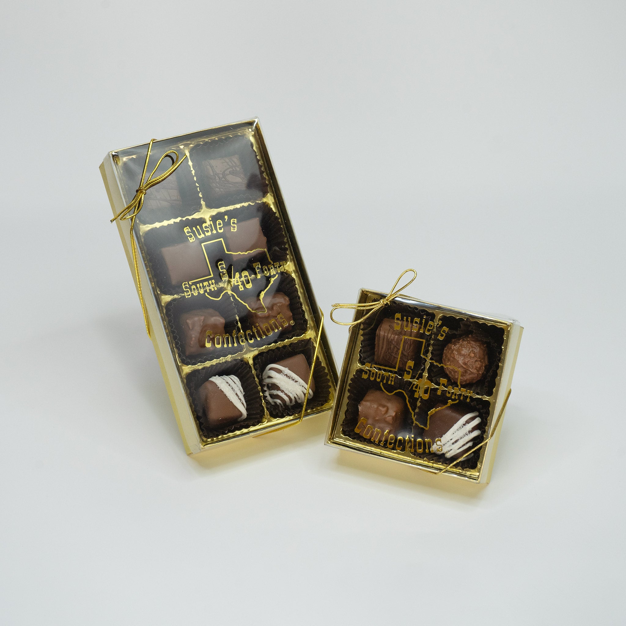 Assorted Chocolates in a Gold Gift Box
